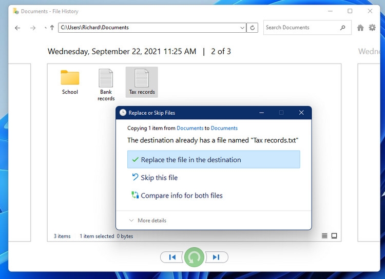 Cách khôi phục tệp từ File History trên Windows 11 (8)