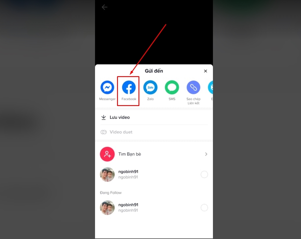 Chia sẻ video TikTok lên Facebook Chia sẻ video TikTok lên Facebook