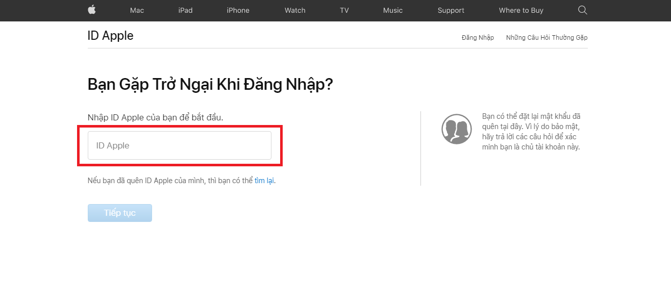 Hướng dẫn cách khắc phục lỗi không đăng nhập được ID Apple