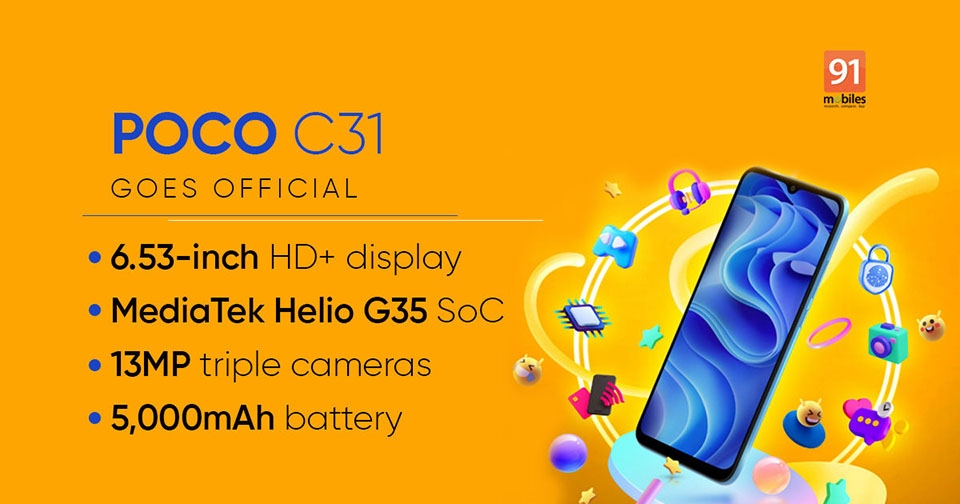 POCO C31 ra mắt (ảnh 2)
