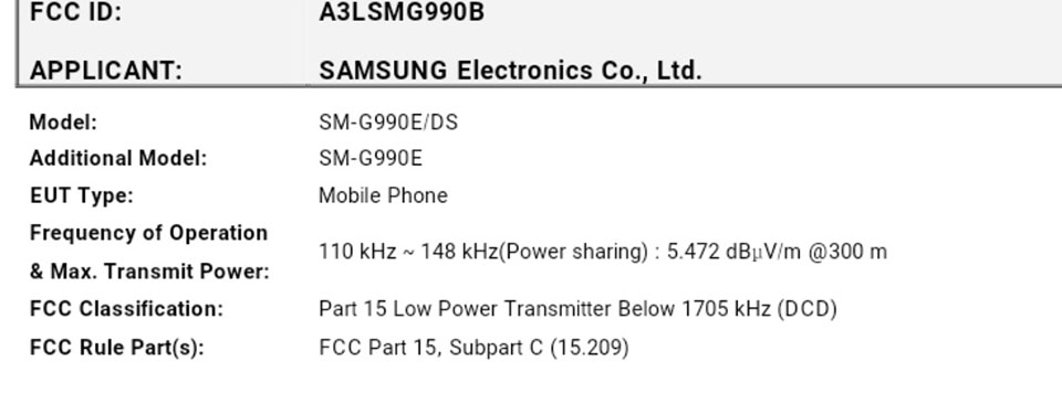 Galaxy S21 FE đạt chứng nhận FCC (ảnh 2)