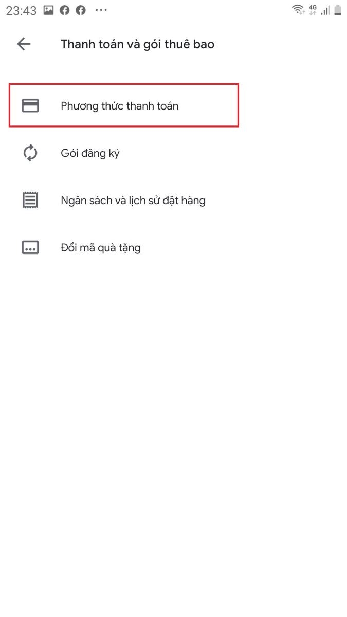 Cách thanh toán ứng dụng Google Play bằng SIM Viettel/MobiFone/Vinaphone