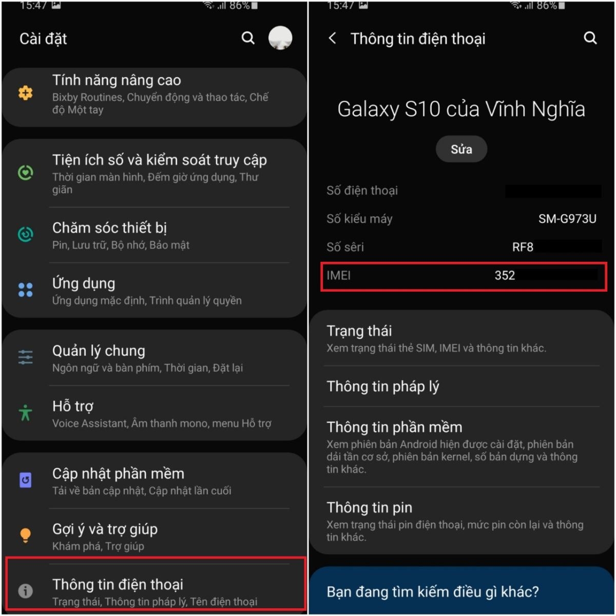 Đây là cách kiểm tra IMEI Samsung chính hãng đơn giản, nhanh chóng (4)