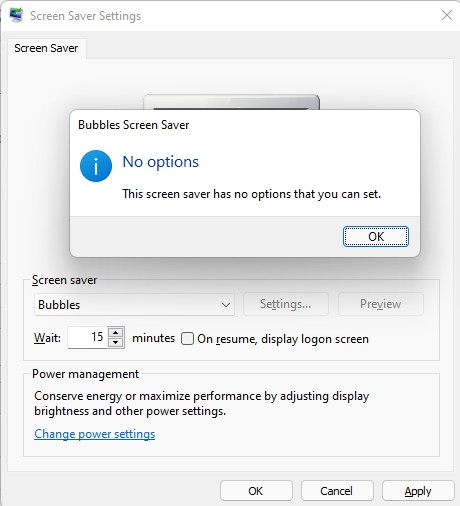 Cách bật hoặc tắt trình bảo vệ màn hình Screensaver trên Windows 11 (5)