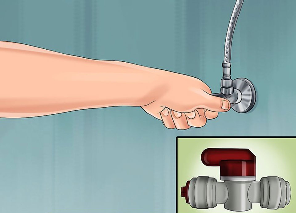 Cách thay lõi lọc nước tại nhà (bước 1)