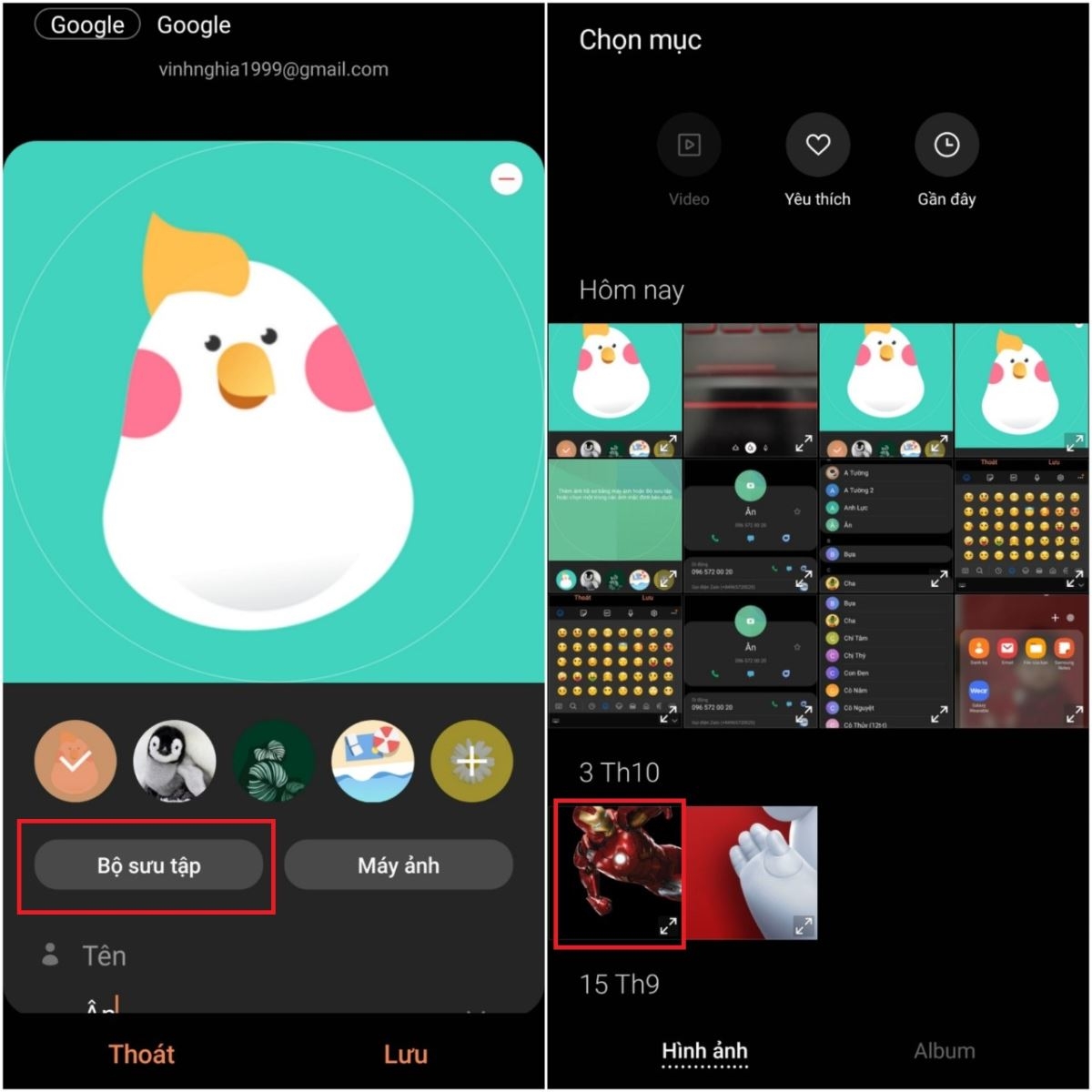 Cách lưu tên danh bạ kèm icon, hình ảnh trên điện thoại Samsung (9)
