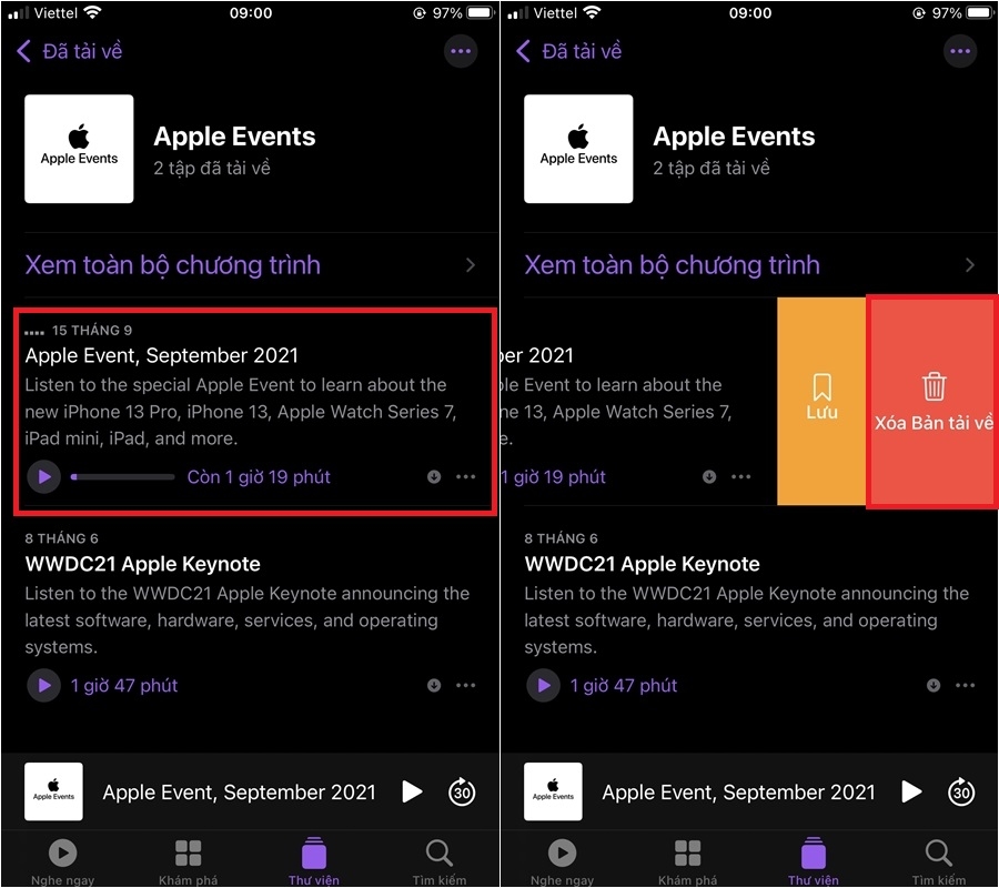 Hướng dẫn cách xóa, chặn tải xuống podcast tự động trên iPhone (2)