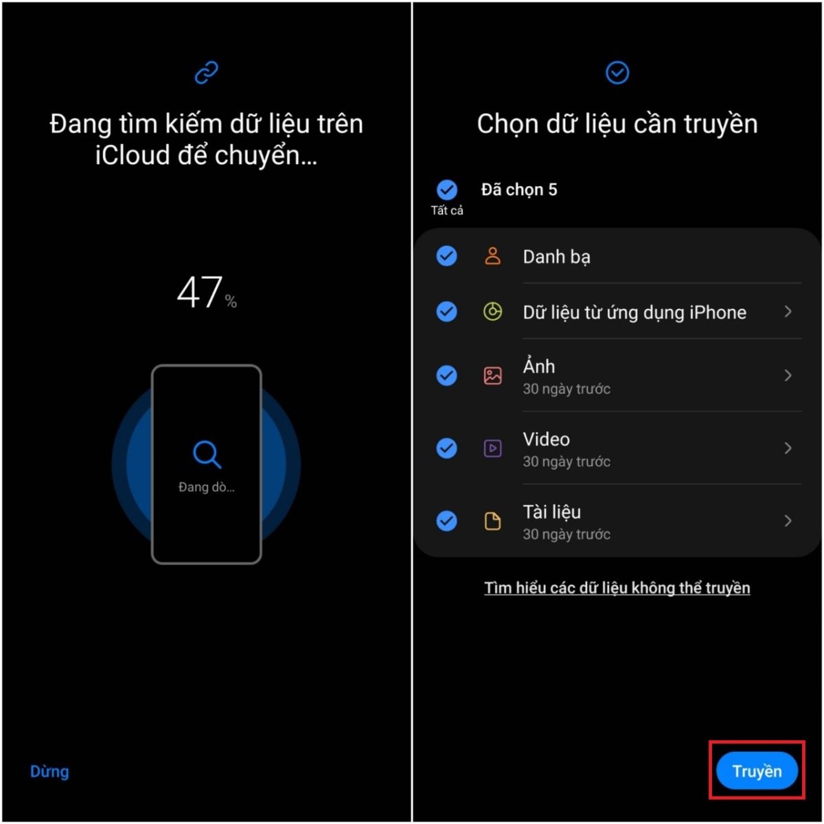 Bỏ túi ngay cách chuyển dữ liệu từ iPhone sang điện thoại Samsung cực nhanh chóng (6)