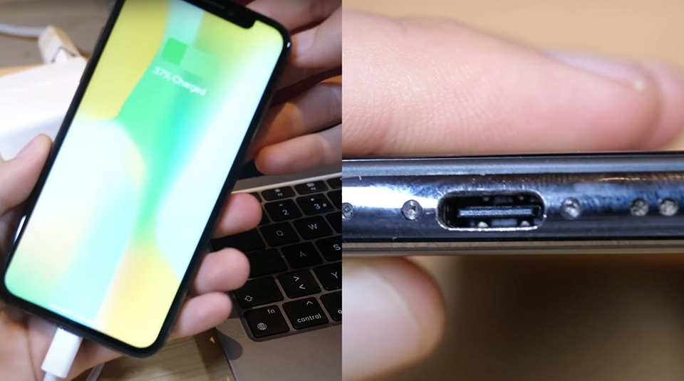 iPhone X dùng cổng sạc USB-C