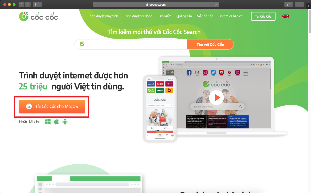 Hướng dẫn cách tải và cài đặt trình duyệt Cốc Cốc cho MacBook (3)