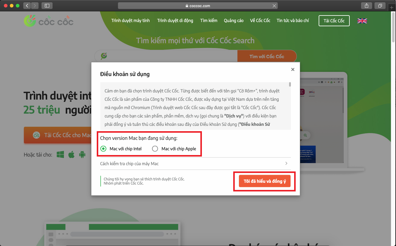 Hướng dẫn cách tải và cài đặt trình duyệt Cốc Cốc cho MacBook (4)