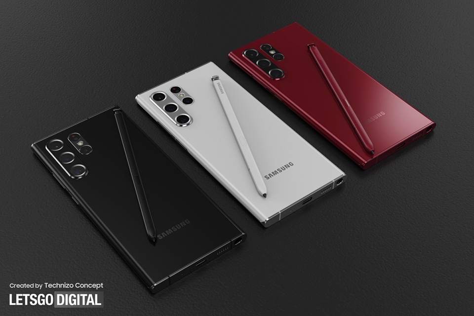 Ảnh render Galaxy S22 Ultra (ảnh 4) Ảnh render Galaxy S22 Ultra (ảnh 4)