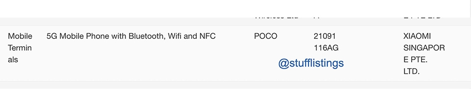 POCO M4 Pro 5G đạt chứng nhận IMDA