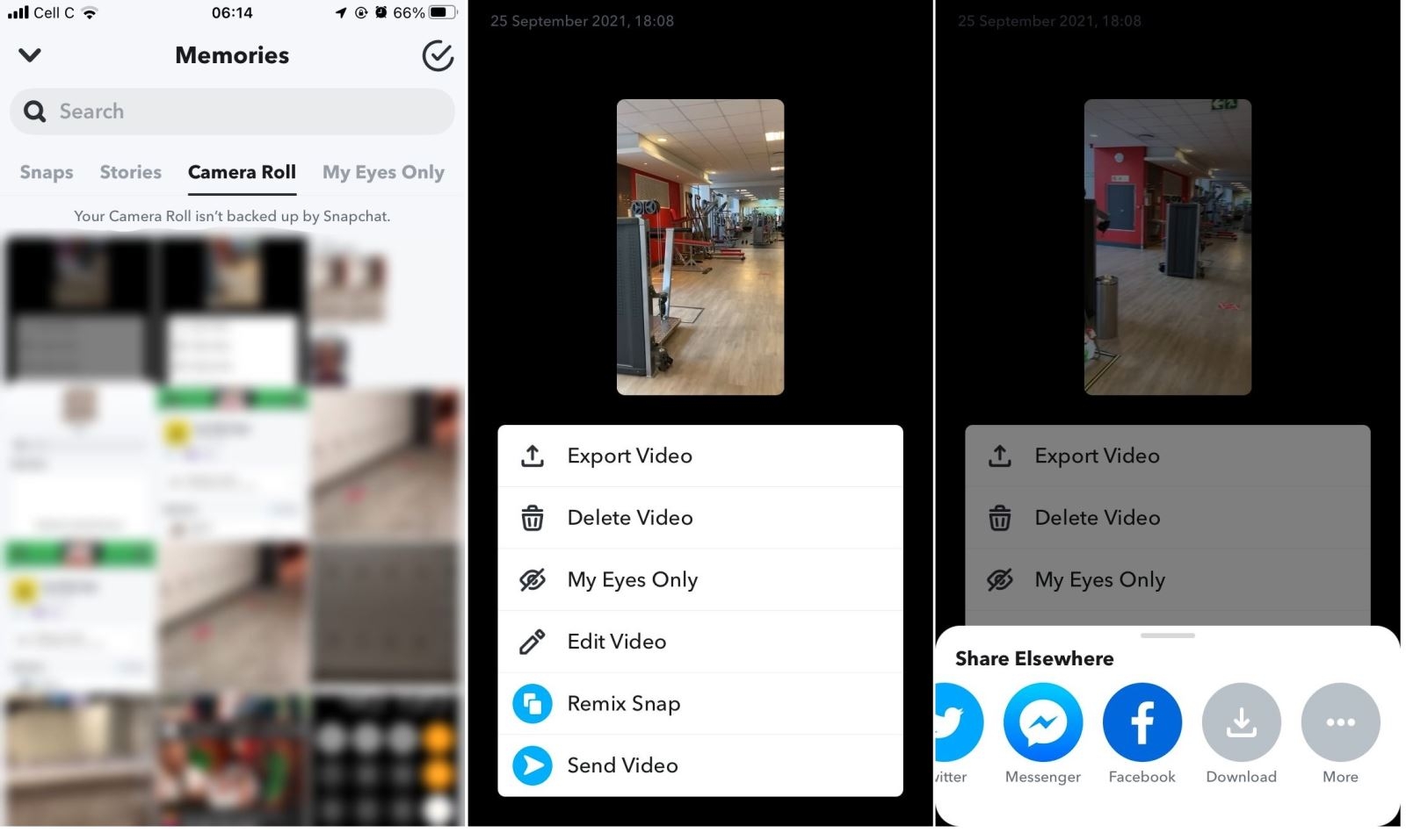 Cách lưu video Snapchat trên điện thoại (1)