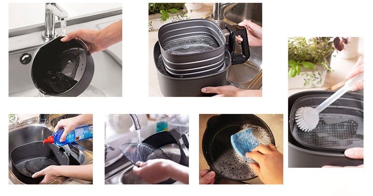 vệ sinh nồi chiên không dầu - hình 2