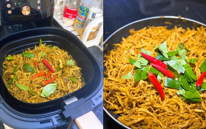 cách làm khô gà bằng nồi chiên không dầu 3