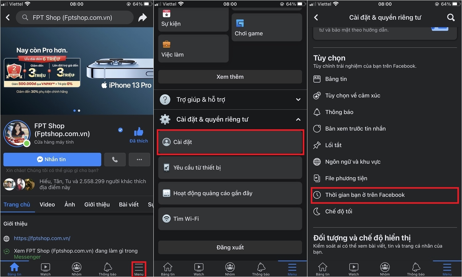 Cách để xem và quản lý thời gian sử dụng Facebook (4)