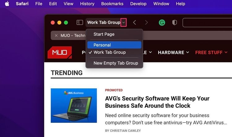 Cách sử dụng Tab Groups Safari trên máy Mac (3)