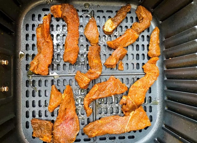 cách làm bò khô bằng nồi chiên không dầu 3