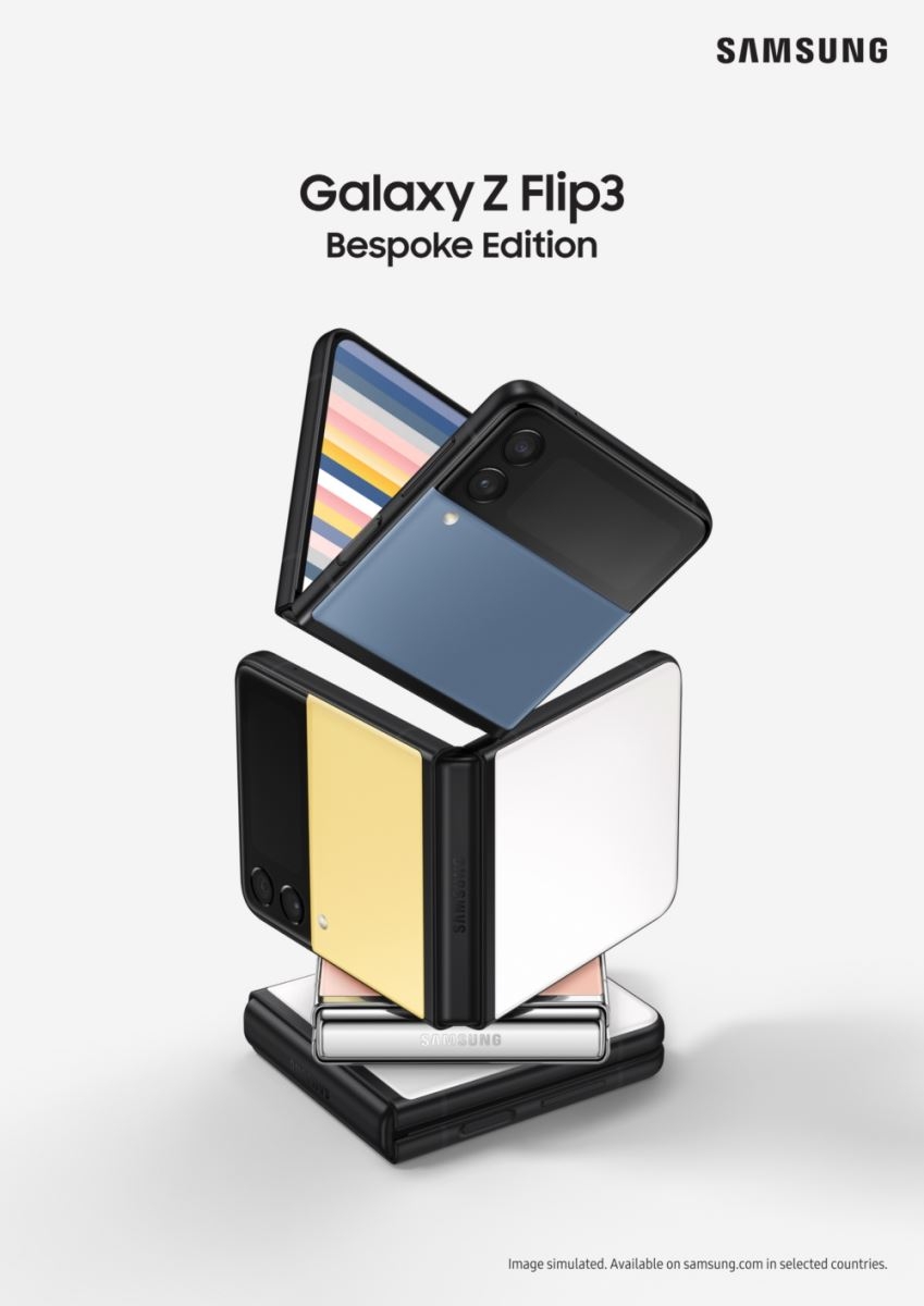 Samsung ra mắt Galaxy Z Flip3 Bespoke Edition, cho phép người dùng tùy chọn màu sắc máy theo sở thích