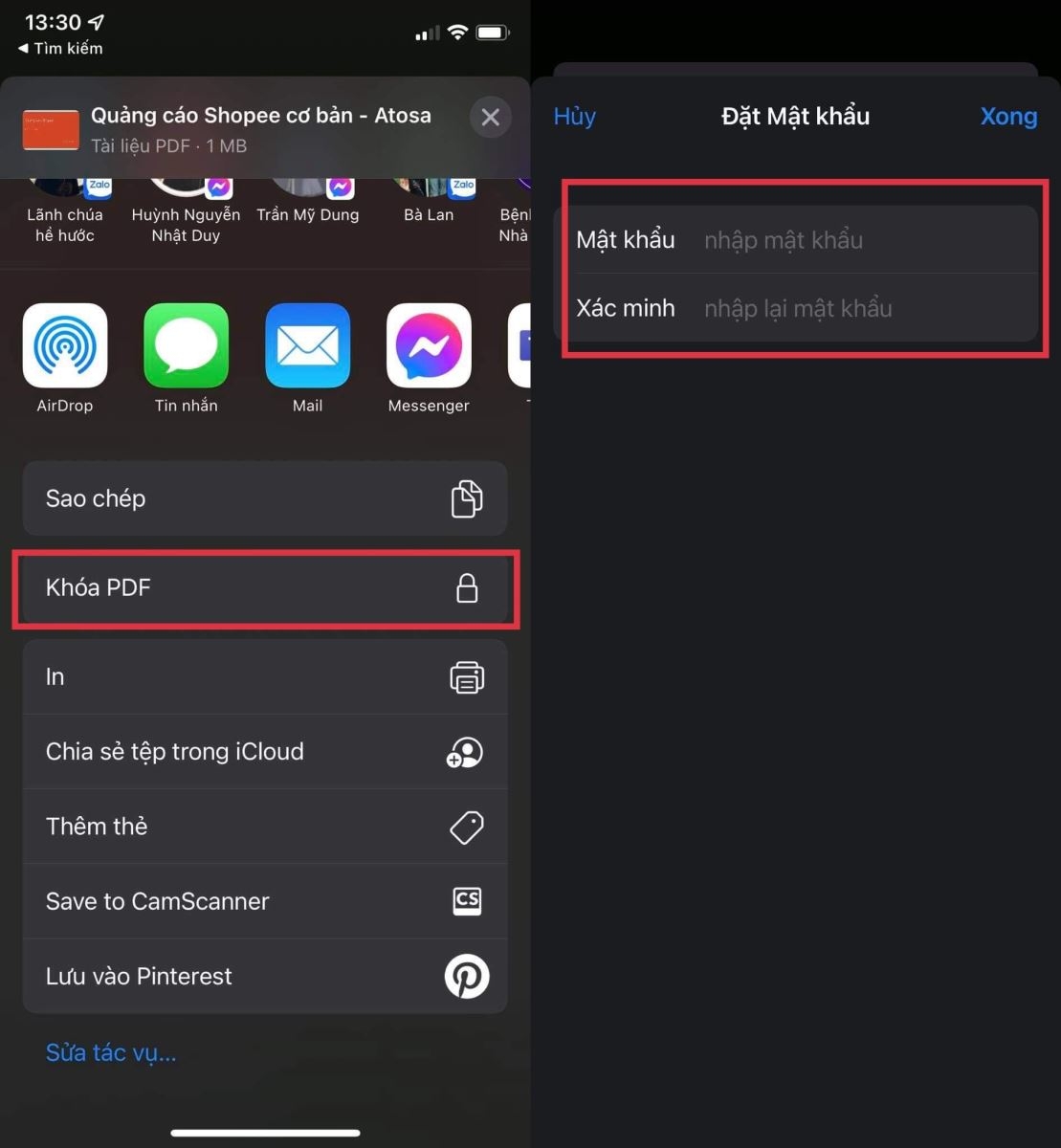 Cách sử dụng tính năng Lock PDF (4)