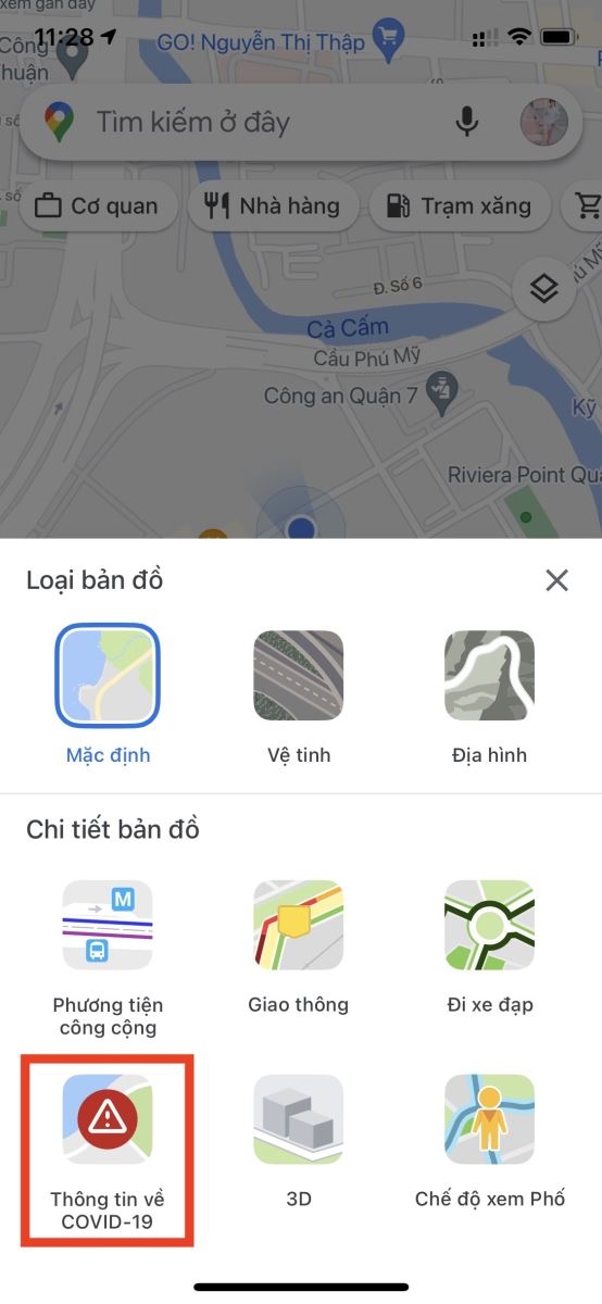 Cách xem tình hình Covid-19 bằng Google Maps (2)