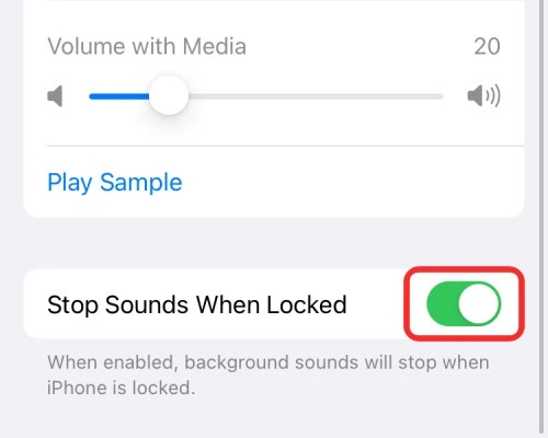Tất tần tật về cách sử dụng Background Sounds trên iOS 15 (11)
