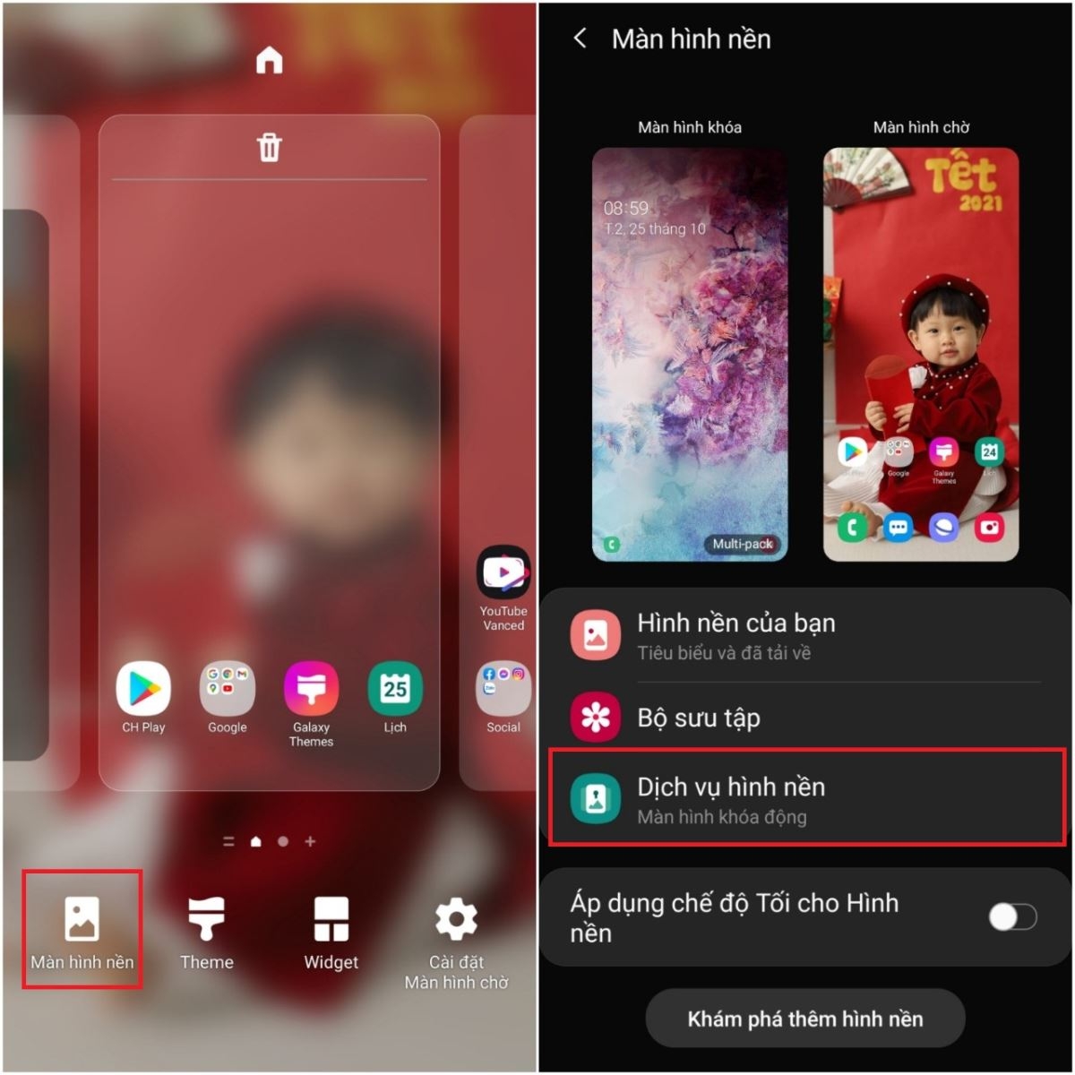 Đây là cách thay đổi hình nền màn hình khóa tự động trên điện thoại Samsung (1)