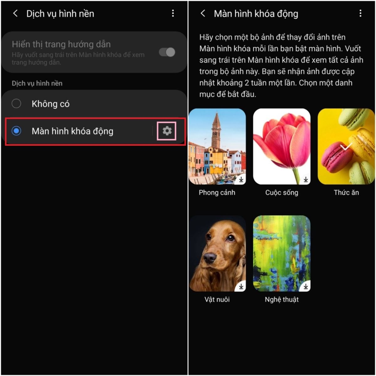 Đây là cách thay đổi hình nền màn hình khóa tự động trên điện thoại Samsung (2)