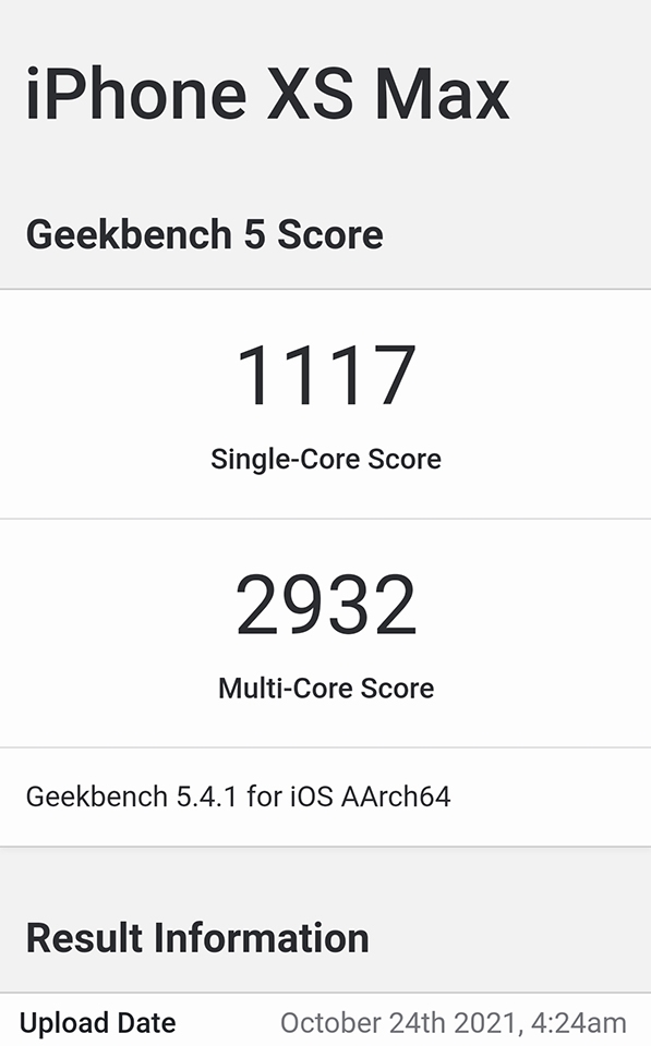 Hiệu năng iPhone XS Max