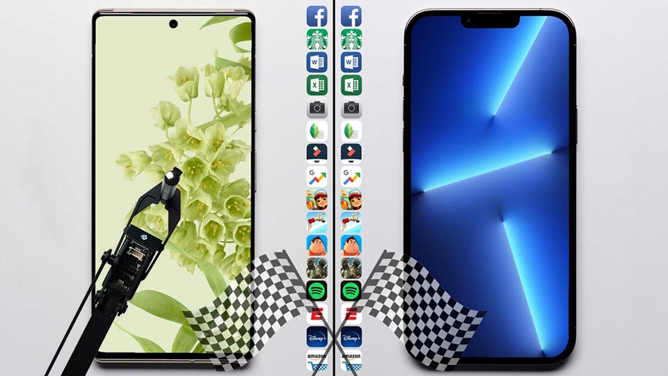 Đọ tốc độ iPhone 13 Pro Max và Pixel 6 Pro (ảnh 1)