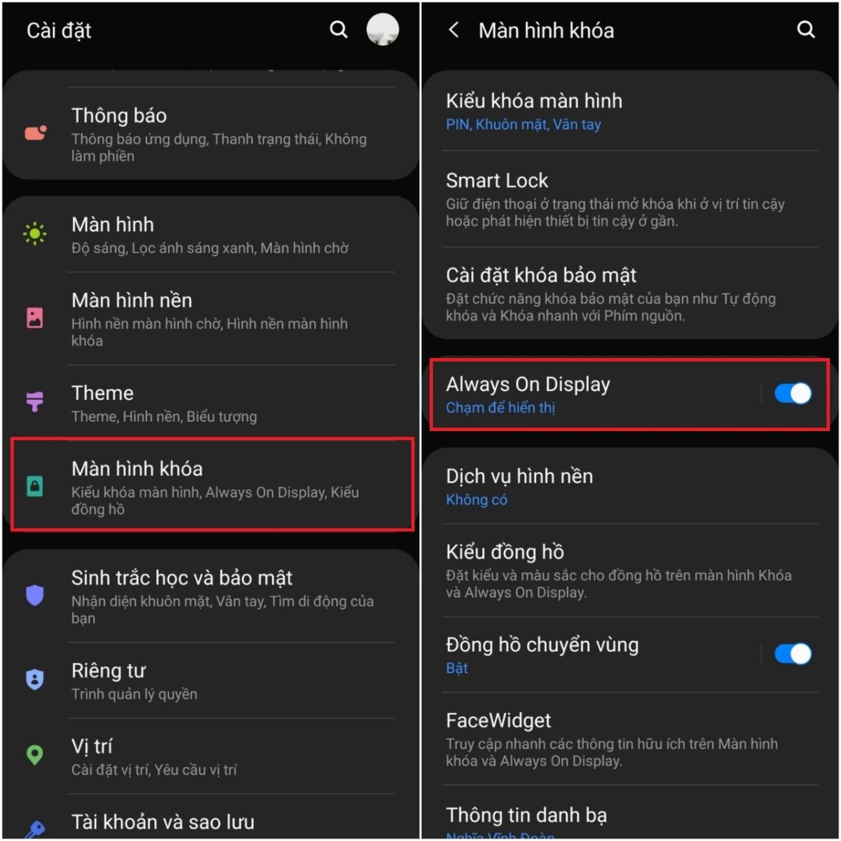 Hướng dẫn cách bật, tắt chế độ chạm 2 lần để mở khóa trên điện thoại Samsung (6)