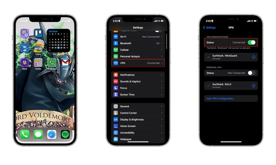 Tự động bật VPN