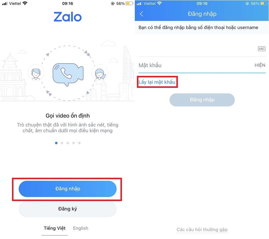 Liệu có cách nào để đăng nhập Zalo nếu chẳng may quên mật khẩu? (1)