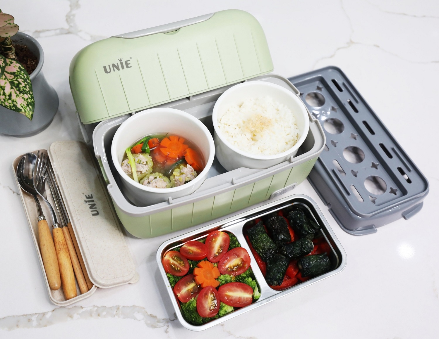 hộp cơm giữ nhiệt unie