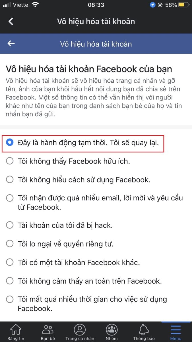 Hướng dẫn cách vô hiệu hóa Messenger trên điện thoại đơn giản, nhanh chóng (5)