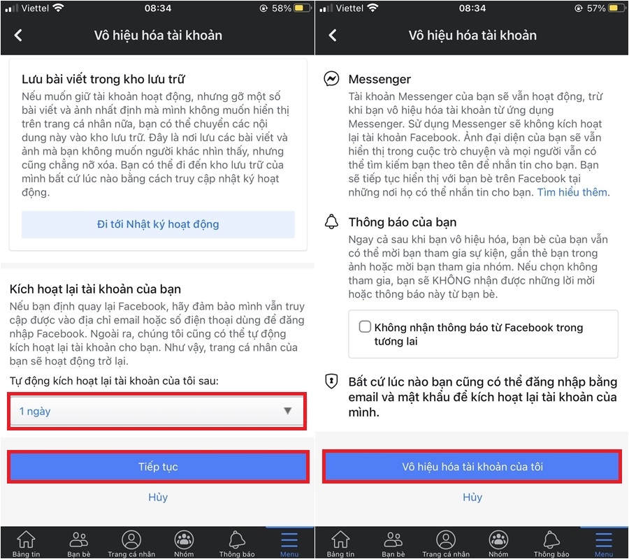 Hướng dẫn cách vô hiệu hóa Messenger trên điện thoại đơn giản, nhanh chóng (6)