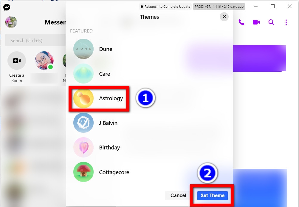 Hướng dẫn cách đổi hình nền Messenger (3)