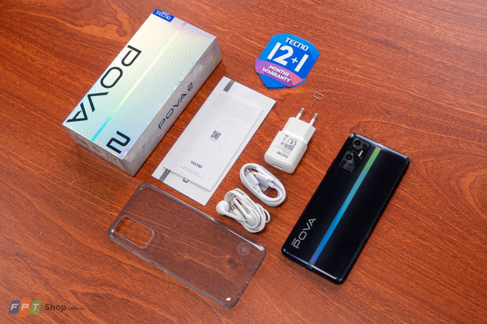 Trên tay Tecno Pova 2: Pin 7.000mAh, Helio G85, 4 camera 48MP, giá từ 4.29 triệu đồng