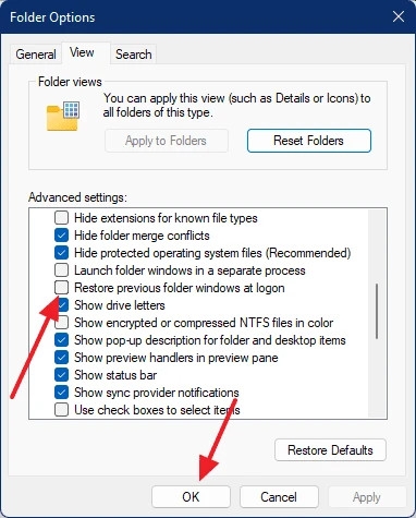 Cách ngăn Windows 11 mở lại ứng dụng khi đăng nhập hoặc khởi động lại (10)
