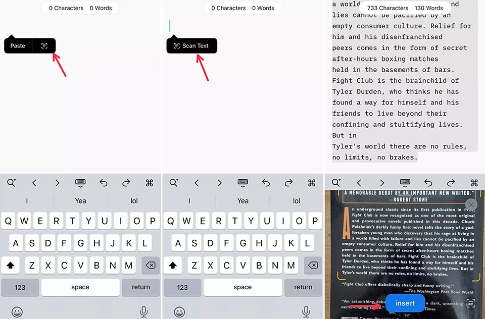 Sử dụng máy ảnh của iPhone để quét bất kỳ văn bản nào Sử dụng máy ảnh của iPhone để quét bất kỳ văn bản nào
