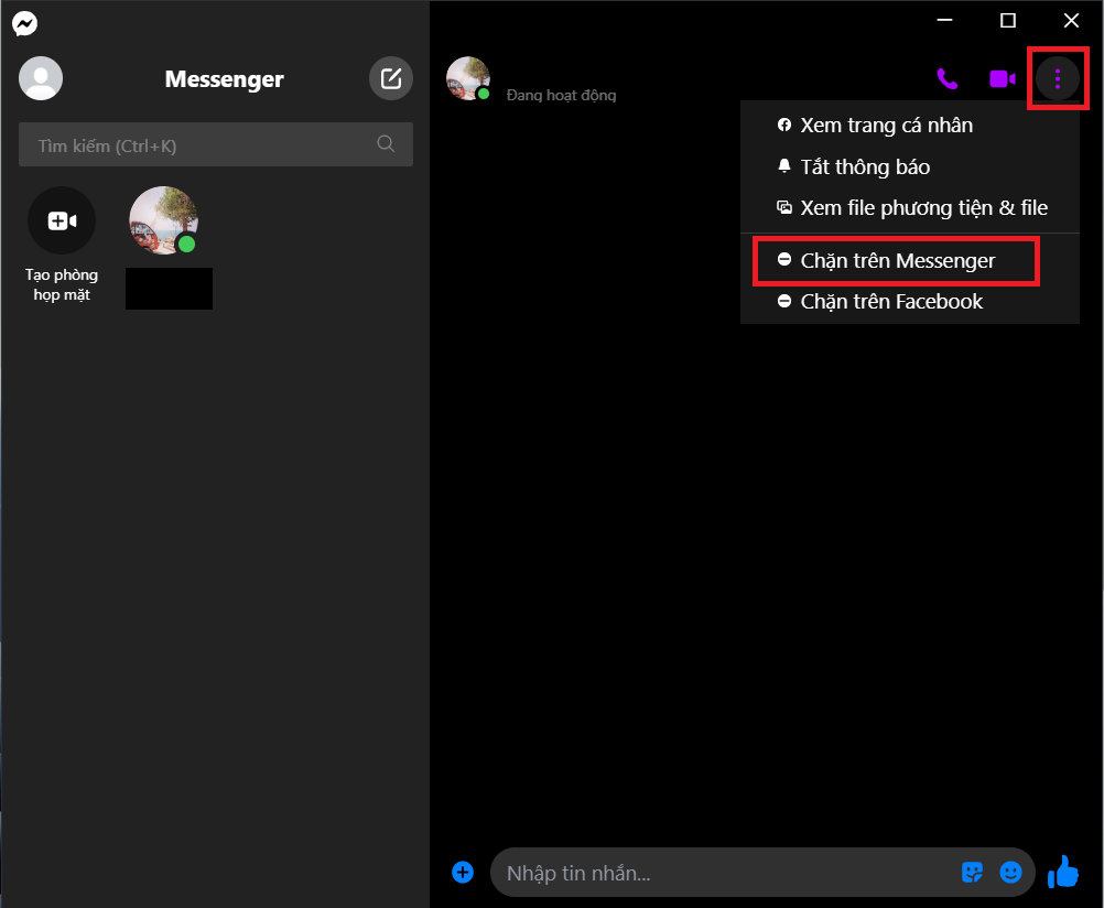 Cách chặn, bỏ chặn tin nhắn trên Messenger vô cùng đơn giản (1)