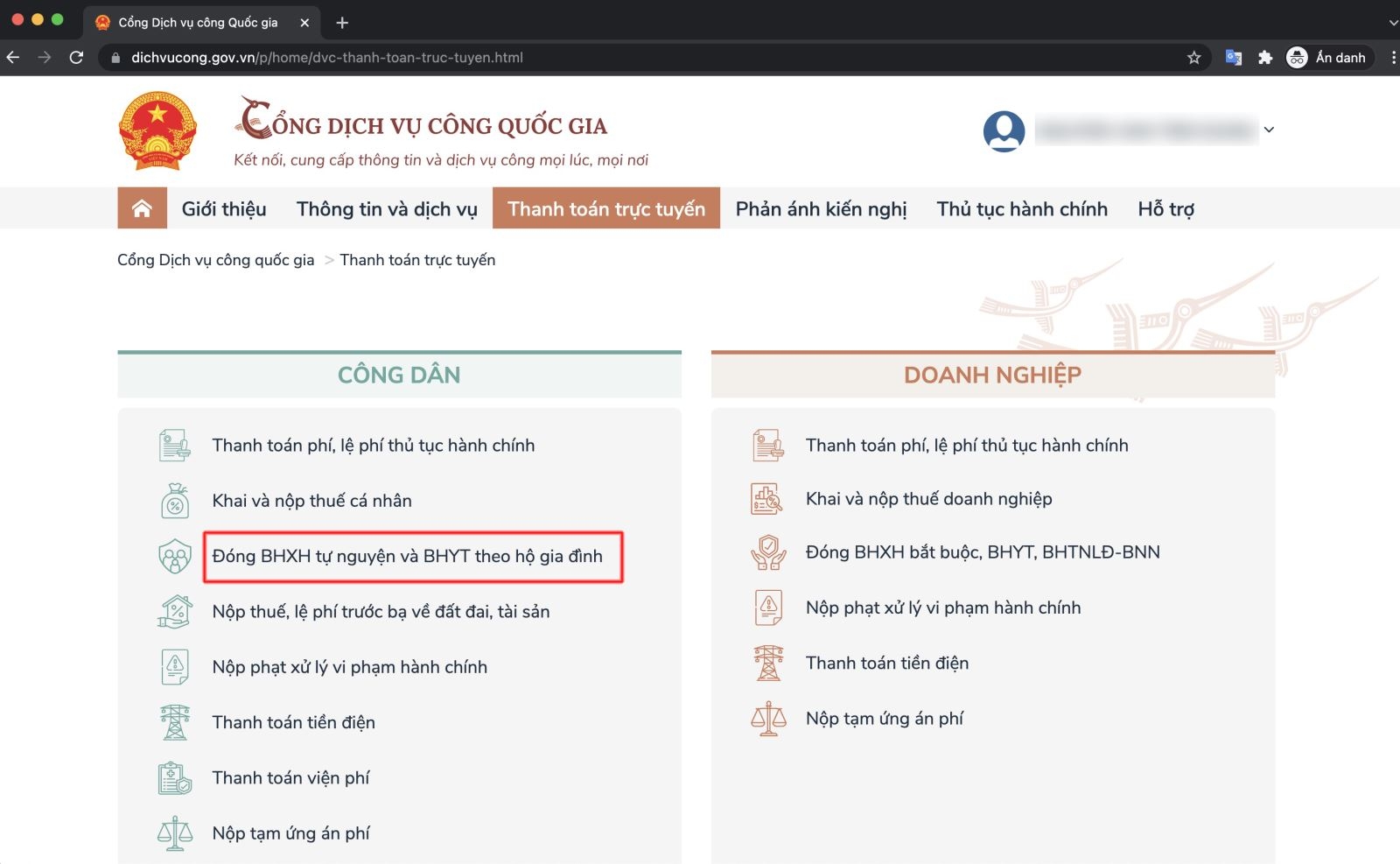 đóng bảo hiểm y tế online 3 đóng bảo hiểm y tế online 3