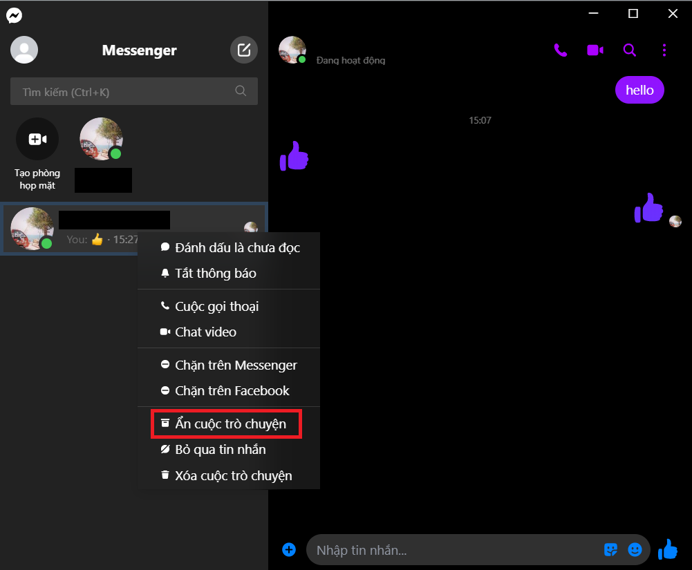 Đây là cách ẩn và bỏ ẩn tin nhắn trên Messenger bạn không nên bỏ qua (1)