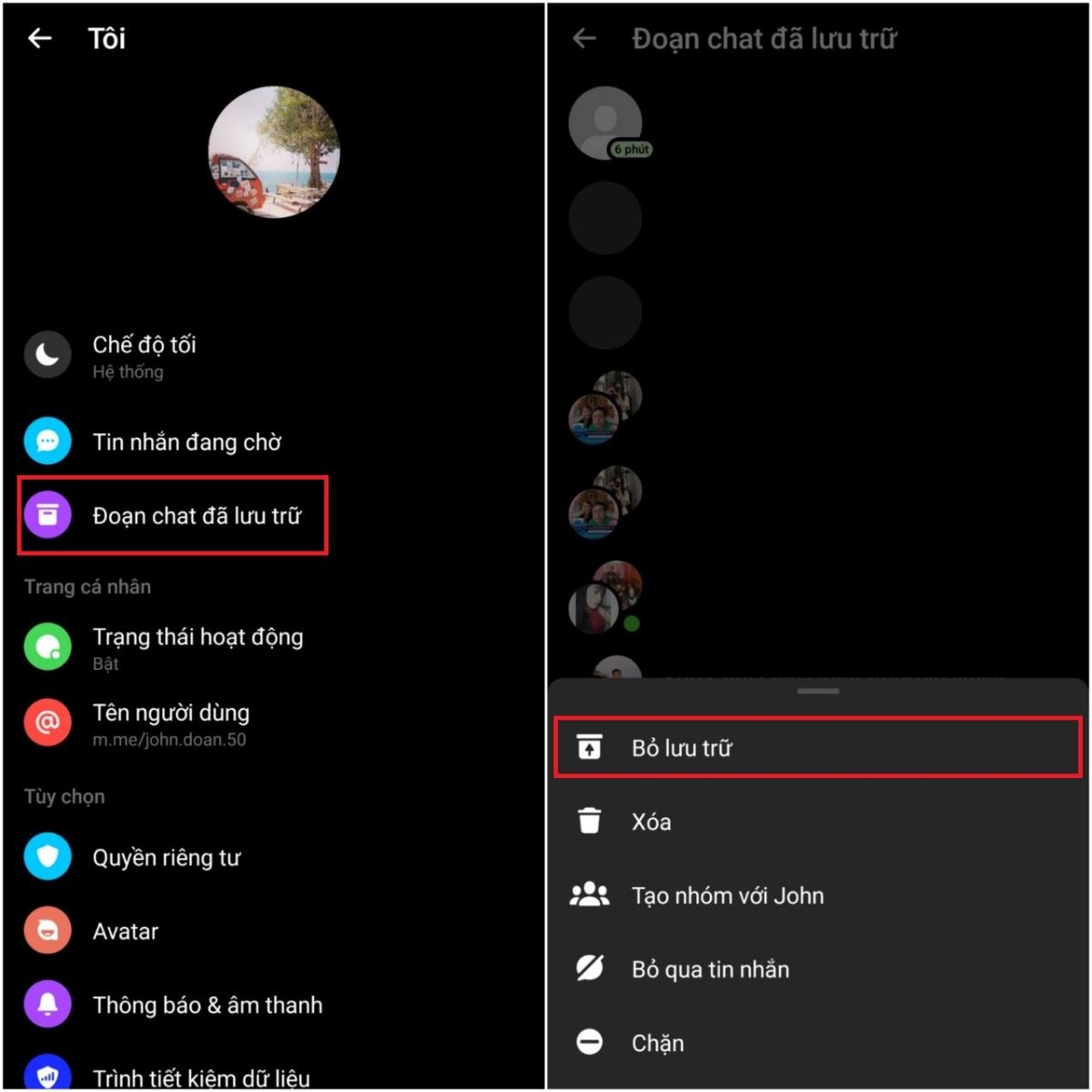 Đây là cách ẩn và bỏ ẩn tin nhắn trên Messenger bạn không nên bỏ qua (6)