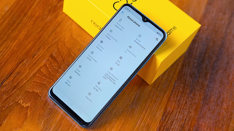 Realme C25Y chạy Android 11 Realme C25Y chạy Android 11