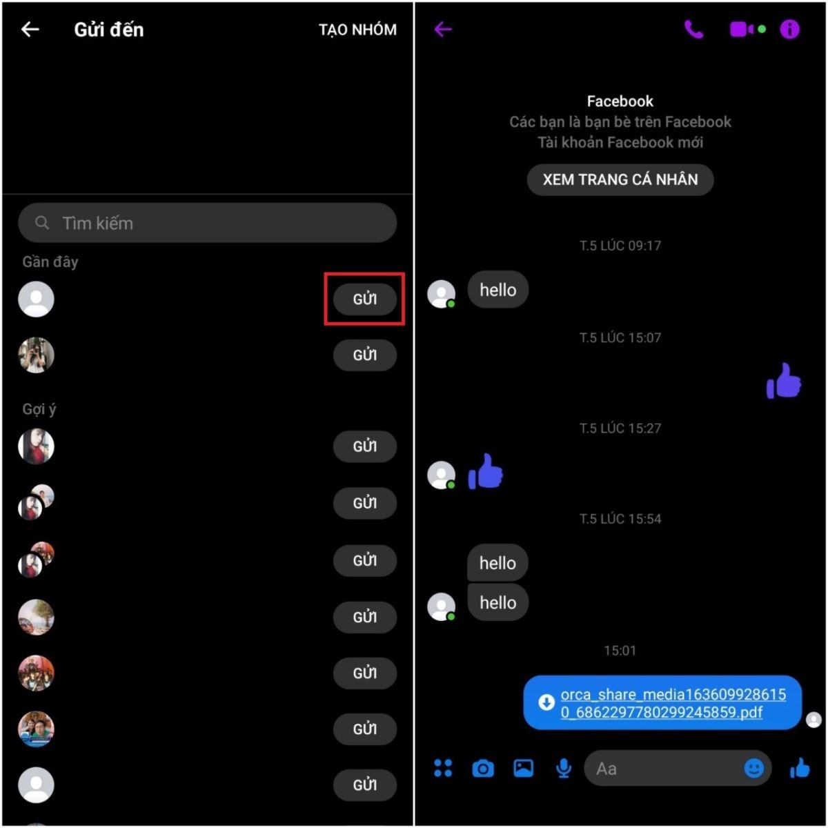 Bỏ túi ngay cách gửi file qua Messenger trên điện thoại, máy tính cực dễ (3)