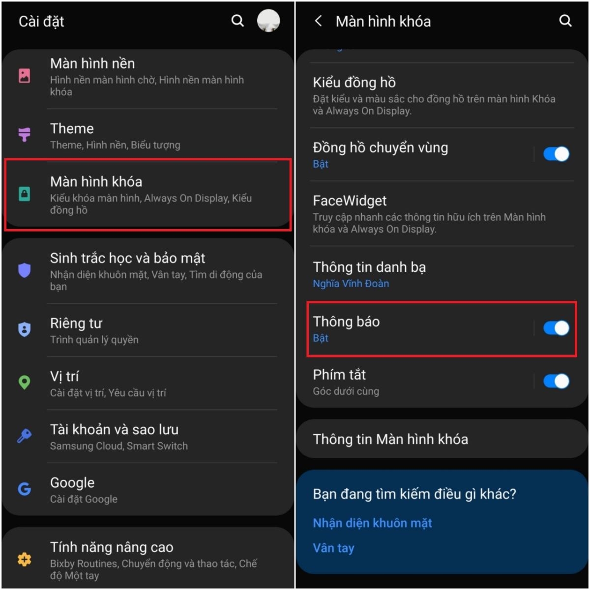 Hướng dẫn cách cài đặt Messenger hiển thị trên màn hình khóa (1)