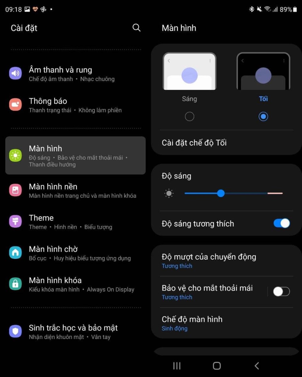 Giảm sáng Z Fold3