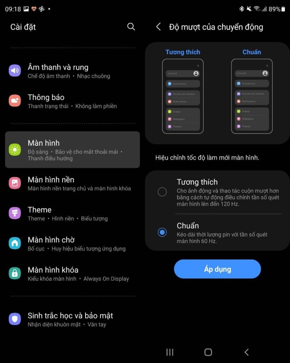Tần số quét ZFold3